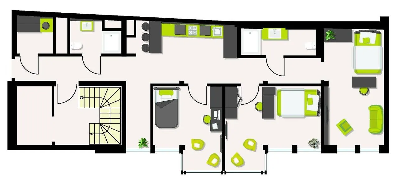 Apartment Schlachte 22 Living Bremen